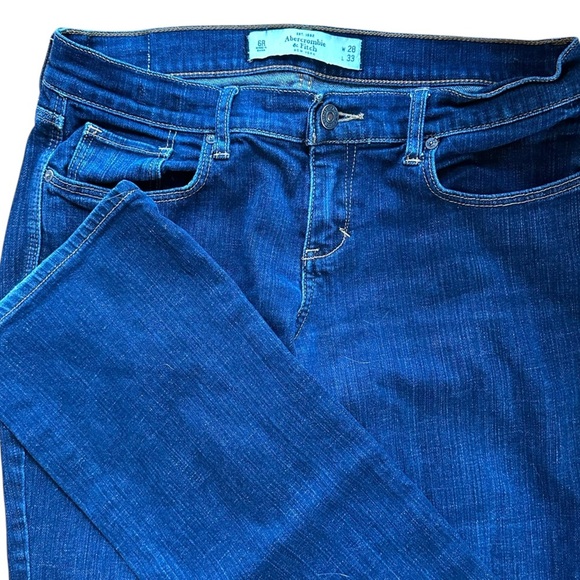 Abercrombie & Fitch Dark Wash Bootcut Emma Jeans 28/33 6 - Picture 2 of 7